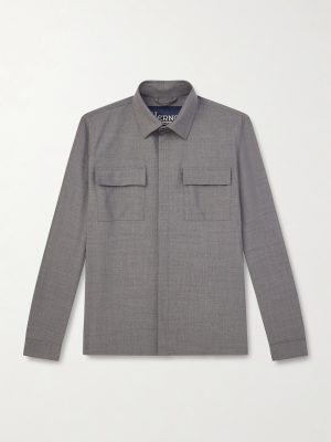 Wool-Blend Overshirt Wool-Blend Overshirt