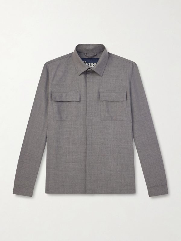Wool-Blend Overshirt