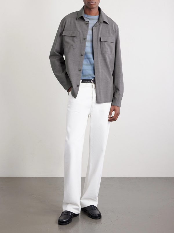 Wool-Blend Overshirt - OU