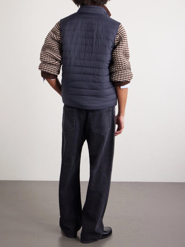 Reversible Quilted Down Gilet - BK Reversible Quilted Down Gilet - BK