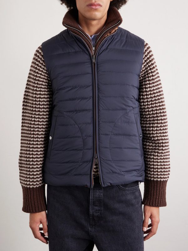 Reversible Quilted Down Gilet - FR Reversible Quilted Down Gilet - FR
