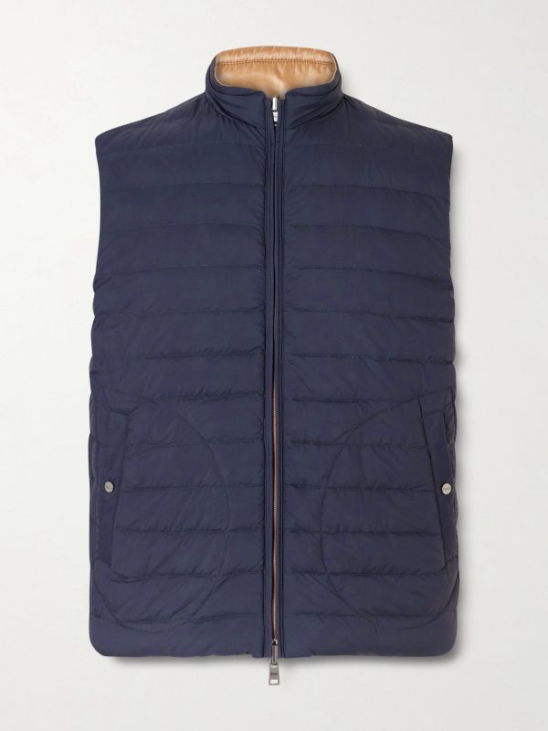 Reversible Quilted Down Gilet Reversible Quilted Down Gilet