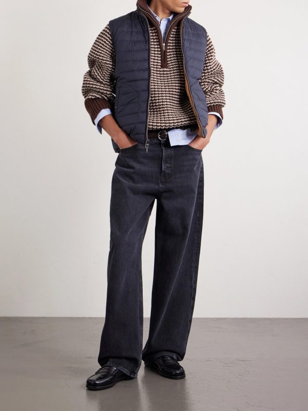 Reversible Quilted Down Gilet - OU Reversible Quilted Down Gilet - OU
