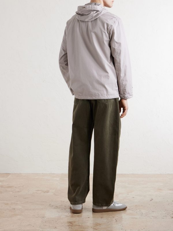 Cotton-Shell Hooded Jacket - BK