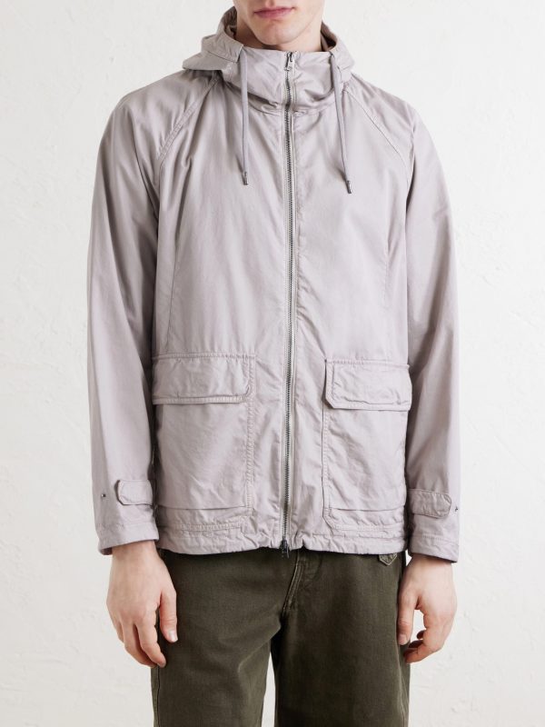 Cotton-Shell Hooded Jacket - FR