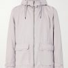 Cotton-Shell Hooded Jacket