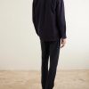 Tapered Pleated Stretch-Twill Trousers - BK