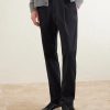 Tapered Pleated Stretch-Twill Trousers - FR