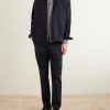 Tapered Pleated Stretch-Twill Trousers - OU