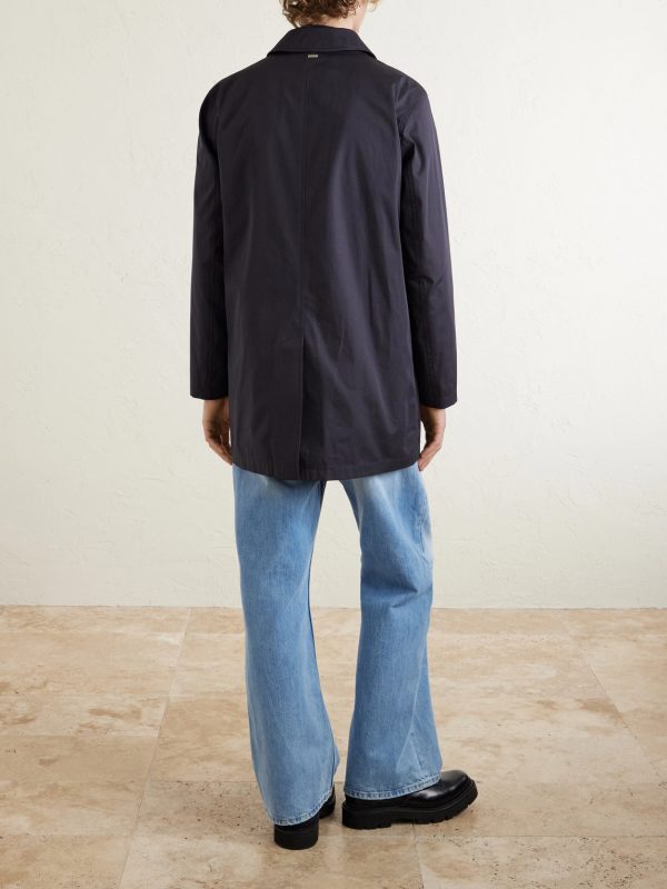 Cotton-Gabardine Car Coat - BK