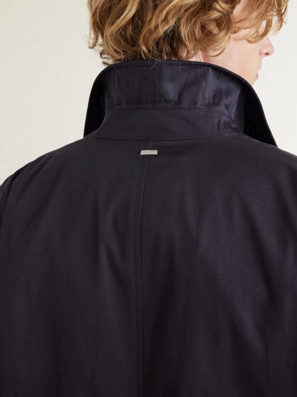 Cotton-Gabardine Car Coat - E1