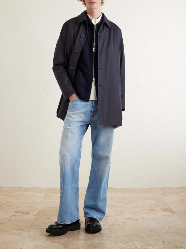 Cotton-Gabardine Car Coat - OU