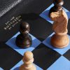 Panama Cross-Grain Leather Chess Set - CU