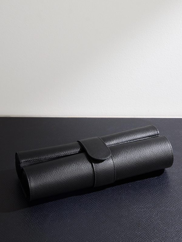 Panama Cross-Grain Leather Chess Set - E1