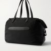 Norton Leather-Trimmed Canvas Weekend Bag - BK