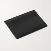 Panama Cross-Grain Leather Cardholder - BK