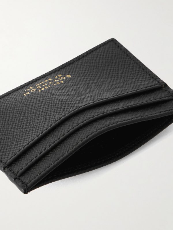 Panama Cross-Grain Leather Cardholder - E1
