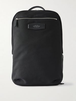 Norton Full-Grain Leather-Trimmed ECONYL® Nylon-Canvas Backpack Norton Full-Grain Leather-Trimmed ECONYL® Nylon-Canvas Backpack