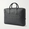 Panama Cross-Grain Leather Briefcase - BK