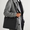 Panama Cross-Grain Leather Briefcase - E2