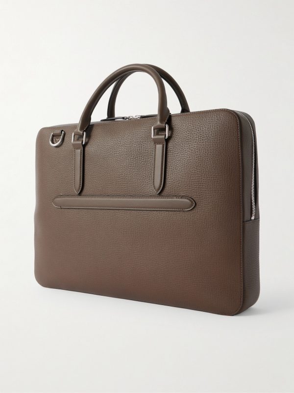 Full-Grain Leather Briefcase - BK Full-Grain Leather Briefcase - BK