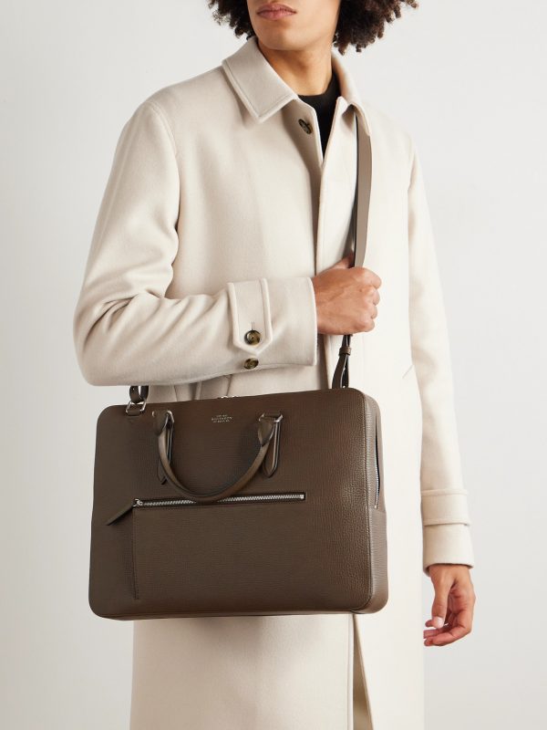Full-Grain Leather Briefcase - OU Full-Grain Leather Briefcase - OU