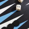 Cross-Grain Leather Backgammon Roll - CU