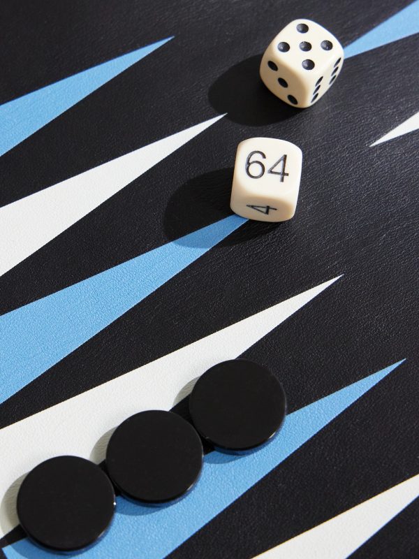 Cross-Grain Leather Backgammon Roll - CU