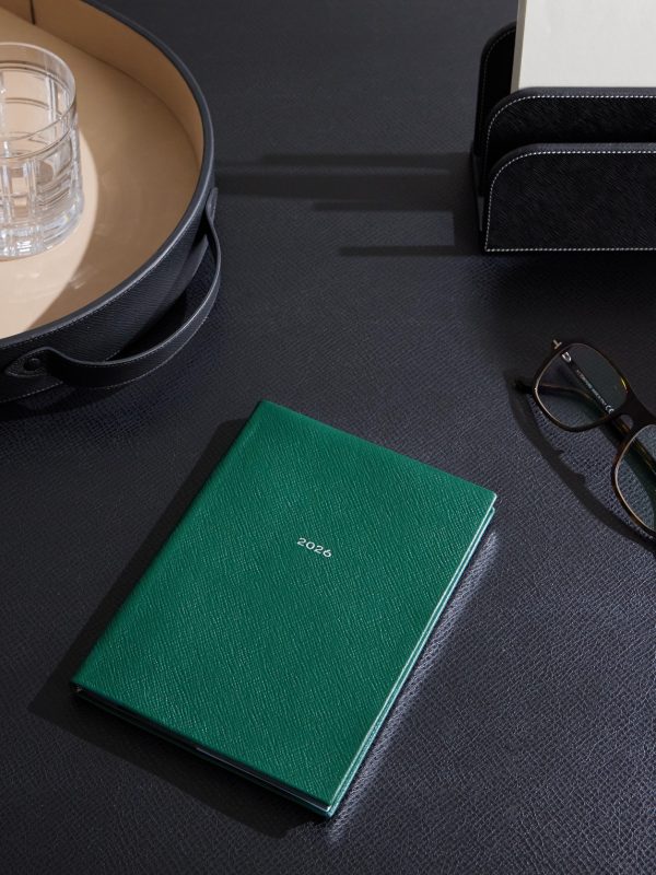 2026 Soho Panama Cross-Grain Leather Diary - OU 2026 Soho Panama Cross-Grain Leather Diary - OU