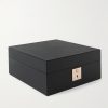 Mara Croc-Effect Leather Six-Piece Watch Box Mara Croc-Effect Leather Six-Piece Watch Box