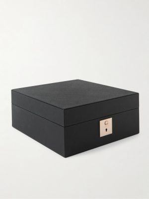 Mara Croc-Effect Leather Six-Piece Watch Box Mara Croc-Effect Leather Six-Piece Watch Box
