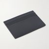Panama Cross-Grain Leather Cardholder - BK