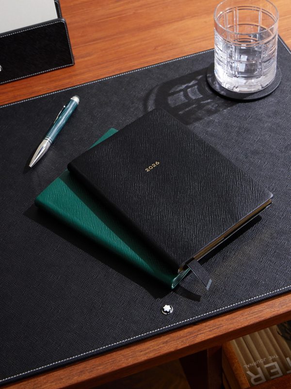 2026 Soho Panama Cross-Grain Leather Diary - OU