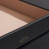 Panama Cross-Grain Leather Paper Tray - CU