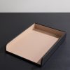 Panama Cross-Grain Leather Paper Tray