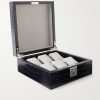 Mara Croc-Effect Leather Six-Piece Watch Box - E1 Mara Croc-Effect Leather Six-Piece Watch Box - E1