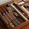 Swiss Leather-Trimmed Wooden Toolkit - CU Swiss Leather-Trimmed Wooden Toolkit - CU
