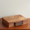 Swiss Leather-Trimmed Wooden Toolkit - E2 Swiss Leather-Trimmed Wooden Toolkit - E2