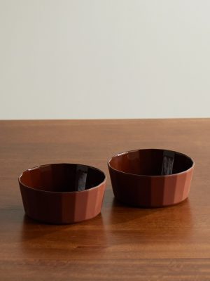 + Studio Word Fade Set of Two Porcelain Bowls + Studio Word Fade Set of Two Porcelain Bowls