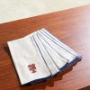 Set of Six Printed Cotton and Linen-Blend Napkins Set of Six Printed Cotton and Linen-Blend Napkins
