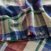 Marabar Set of Six Fringed Checked Cotton-Gauze Napkins - CU Marabar Set of Six Fringed Checked Cotton-Gauze Napkins - CU