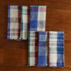 Marabar Set of Six Fringed Checked Cotton-Gauze Napkins Marabar Set of Six Fringed Checked Cotton-Gauze Napkins