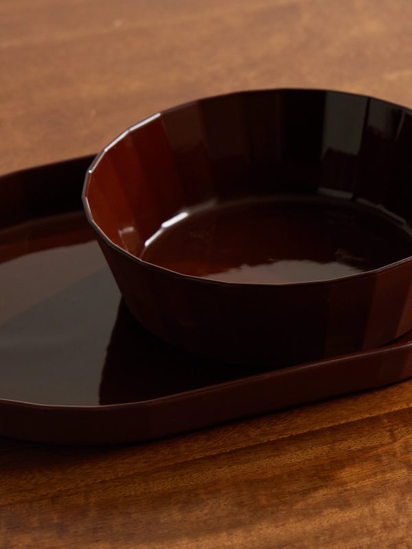 + Studio Word Fade Porcelain Serving Bowl and Platter Set - CU + Studio Word Fade Porcelain Serving Bowl and Platter Set - CU