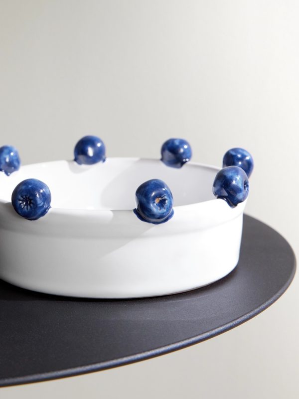 Blueberry Ceramic Serving Bowl - CU Blueberry Ceramic Serving Bowl - CU