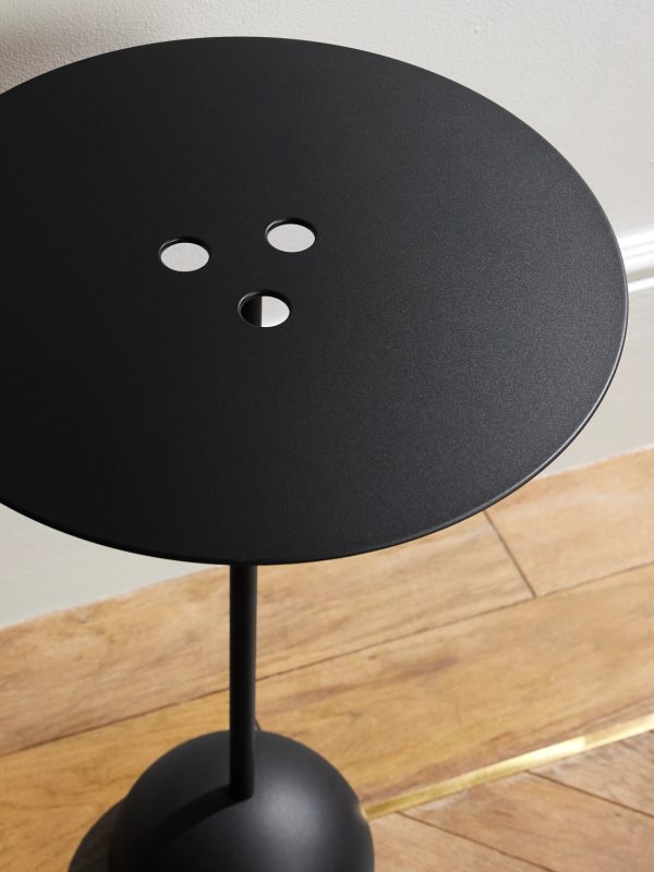 Ten-Pin Stainless Steel Side Table - CU Ten-Pin Stainless Steel Side Table - CU