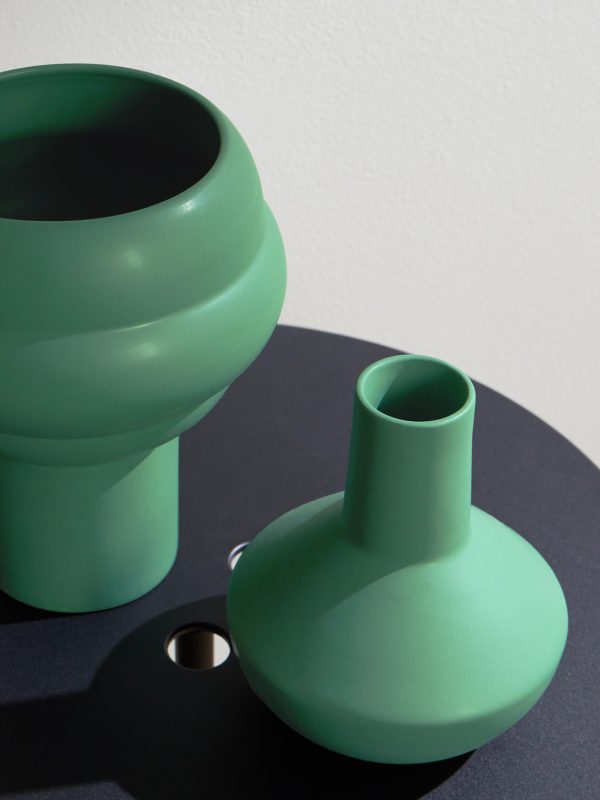 Tree and Sphere Set of Two Eartenware Vases - CU Tree and Sphere Set of Two Eartenware Vases - CU