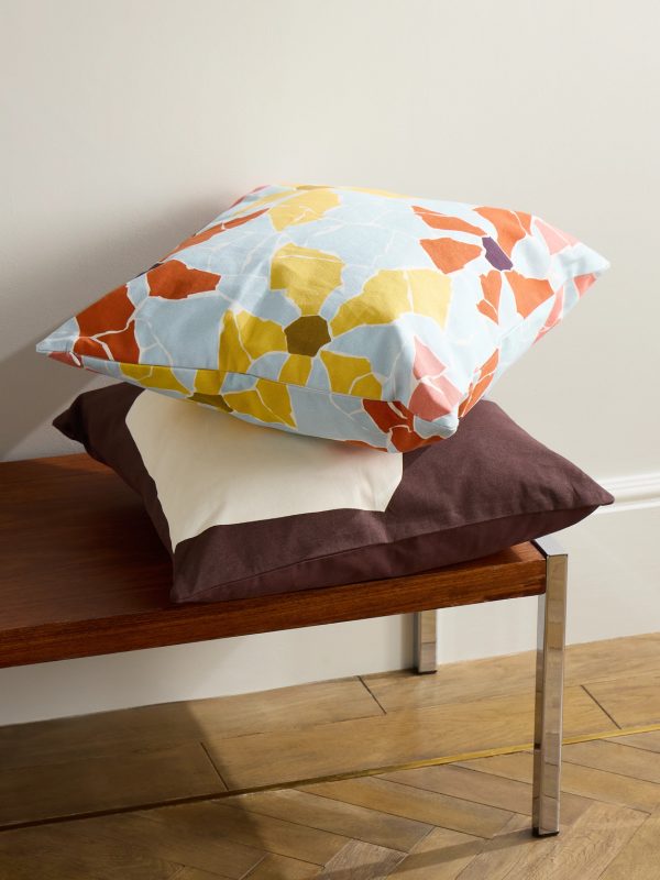 + Charlie Sheppard Printed Cotton-Canvas Cushion - OU + Charlie Sheppard Printed Cotton-Canvas Cushion - OU