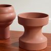 Tree and Bolt Set of Two Earthenware Vases - CU Tree and Bolt Set of Two Earthenware Vases - CU