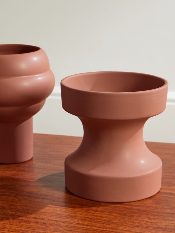 Tree and Bolt Set of Two Earthenware Vases - CU Tree and Bolt Set of Two Earthenware Vases - CU