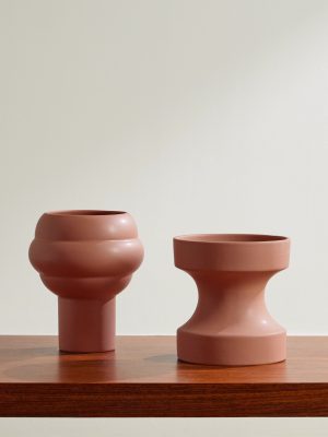 Tree and Bolt Set of Two Earthenware Vases Tree and Bolt Set of Two Earthenware Vases